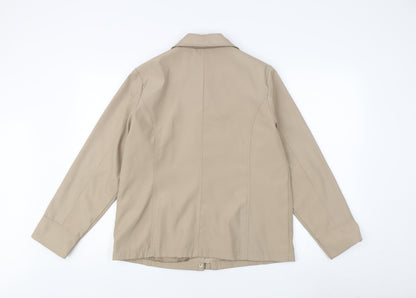 Womens UK Size S BM Beige Basic Jacket