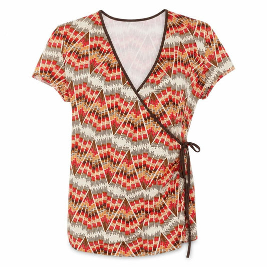 Womens UK Size 16 Marks and Spencer Multicoloured Wrap Blouse