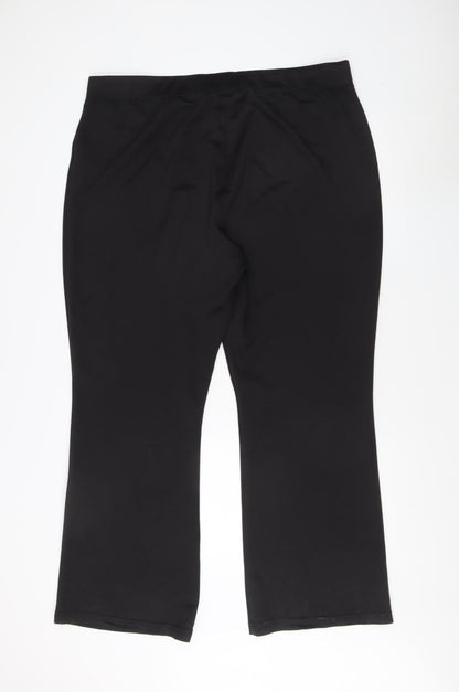 Womens UK Size 22 Anthology   Black Trousers