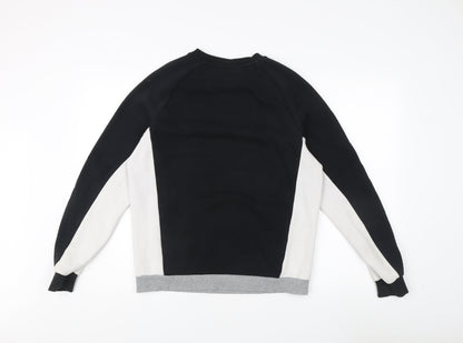 Fila Unisex Adults Black Colourblock Sweatshirt Size S