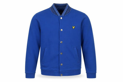 Mens UK Size M Lyle & Scott Blue Varsity Jacket