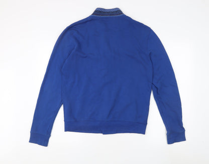 Mens UK Size M Lyle & Scott Blue Varsity Jacket