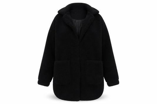 Womens UK Size S Brave Soul Black Basic Coat