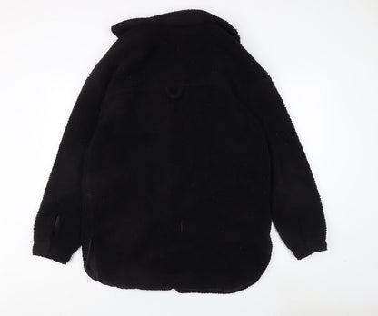 Womens UK Size S Brave Soul Black Basic Coat