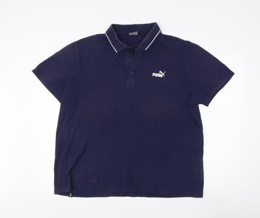 Puma Men's Blue XL Polo Shirt - Classic Casual Style