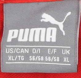 Puma Men's Red Polo Shirt XL - Casual Short Sleeve
