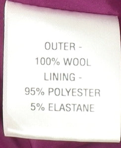 L.K. Bennett Women’s Purple Sheath Dress Size 12 Wool