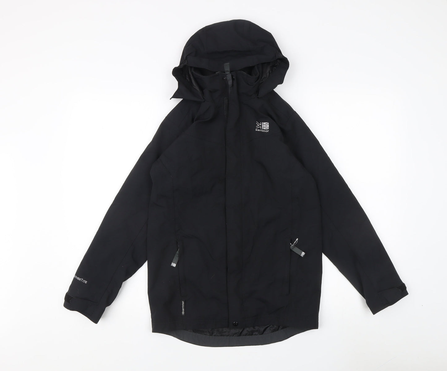 Karrimor Boys Black Mid-Length Water Repellent Jacket 11-12Y