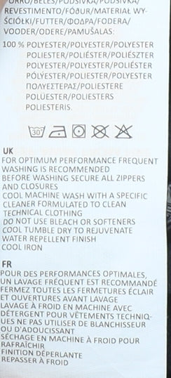 Karrimor Boys Black Mid-Length Water Repellent Jacket 11-12Y