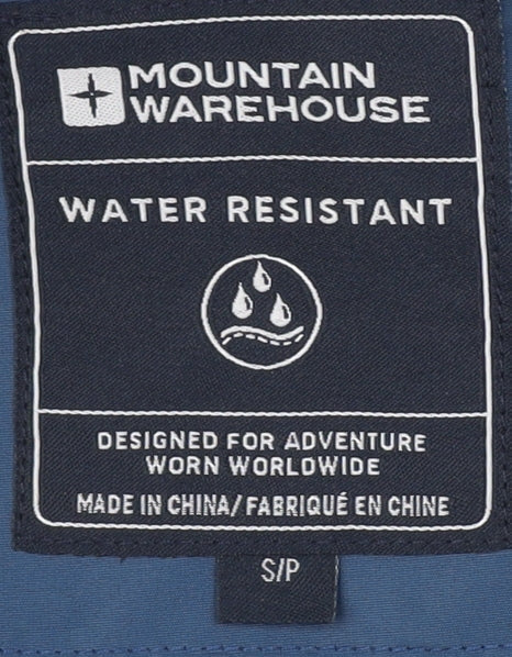 Mens UK Size S Mountain Warehouse Blue Windbreaker Coat