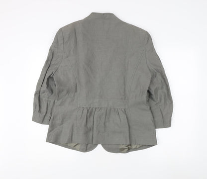 Viyella Women's Grey Blazer Size 14 - Excellent Condition