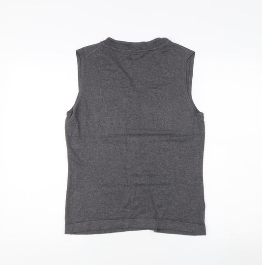 Austin Reed Women’s Grey V-Neck Sleeveless Tank - Medium