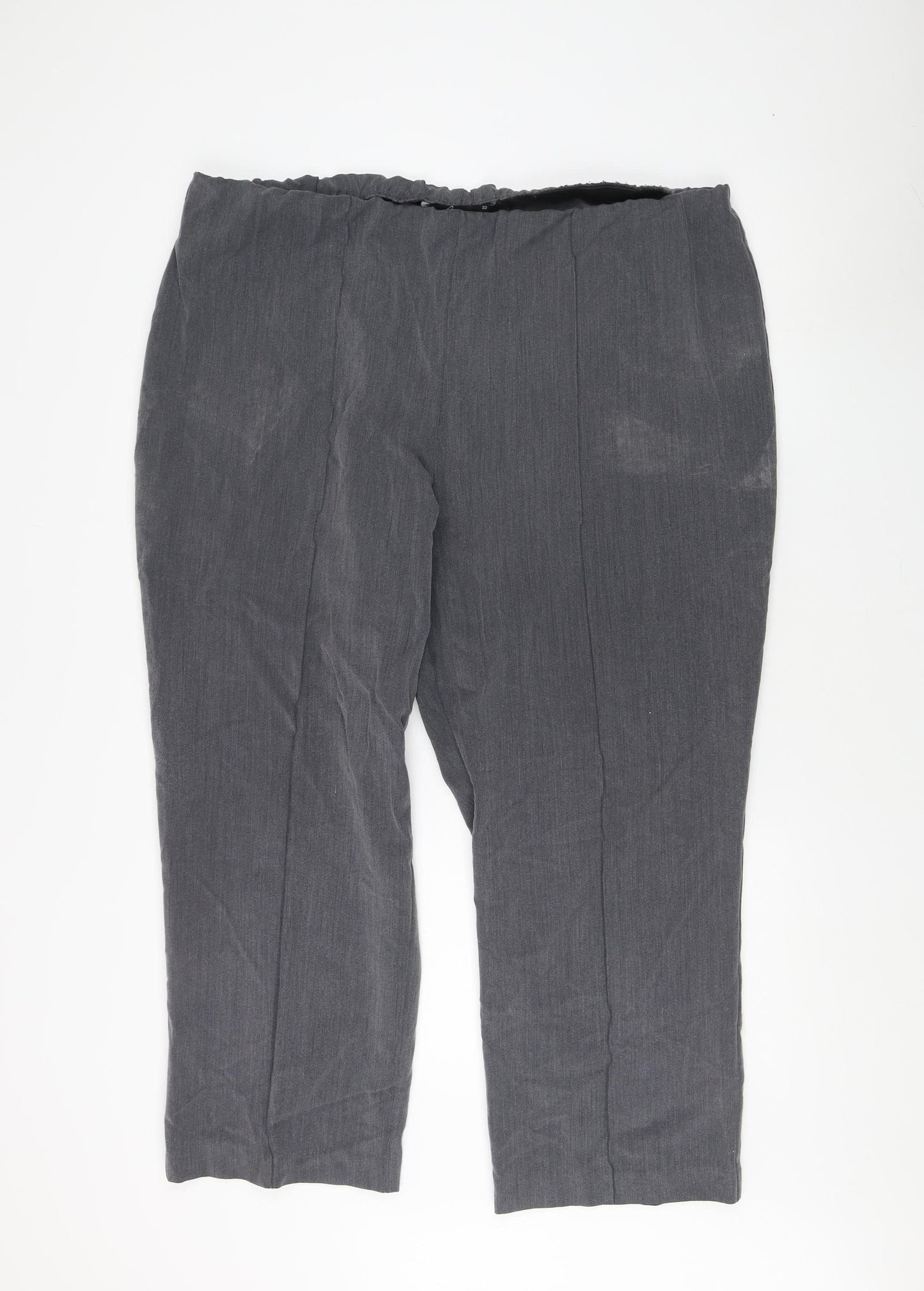 BM Collection Women's Grey Trousers, Size 22