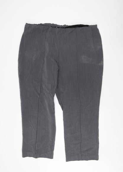 BM Collection Women's Grey Trousers, Size 22