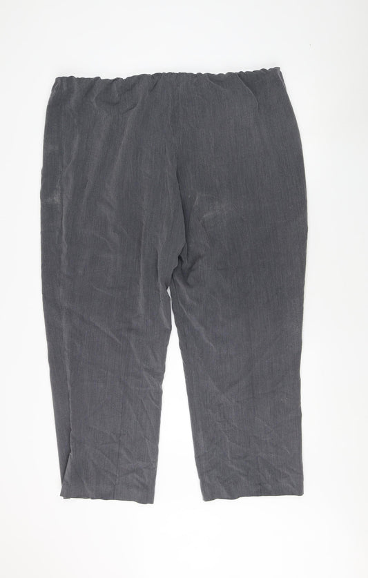 BM Collection Women's Grey Trousers, Size 22