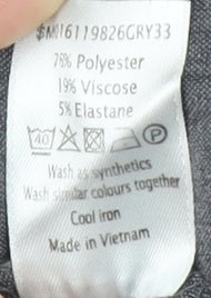 BM Collection Women's Grey Trousers, Size 22