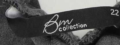 BM Collection Women's Grey Trousers, Size 22