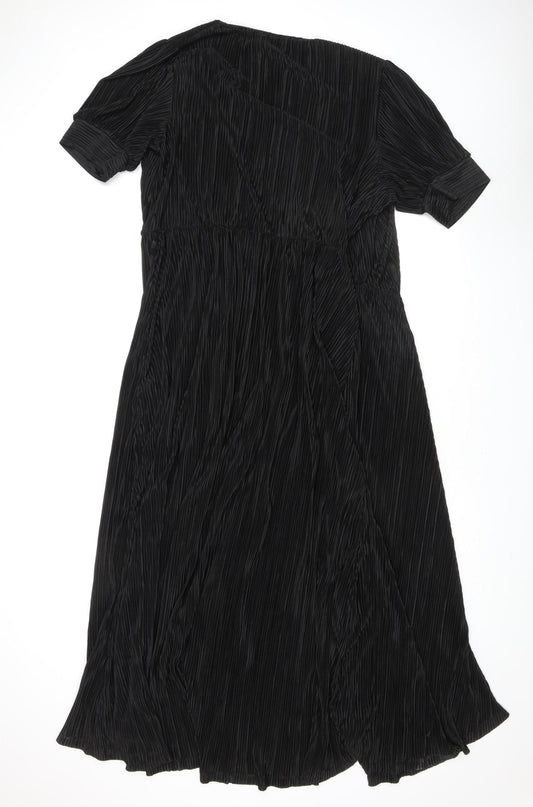 Very Women's Black Dress, Size 14, Woven Fabric