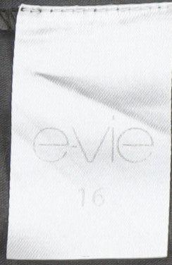 Evie Women's Grey Peasant Midi Skirt Size 16