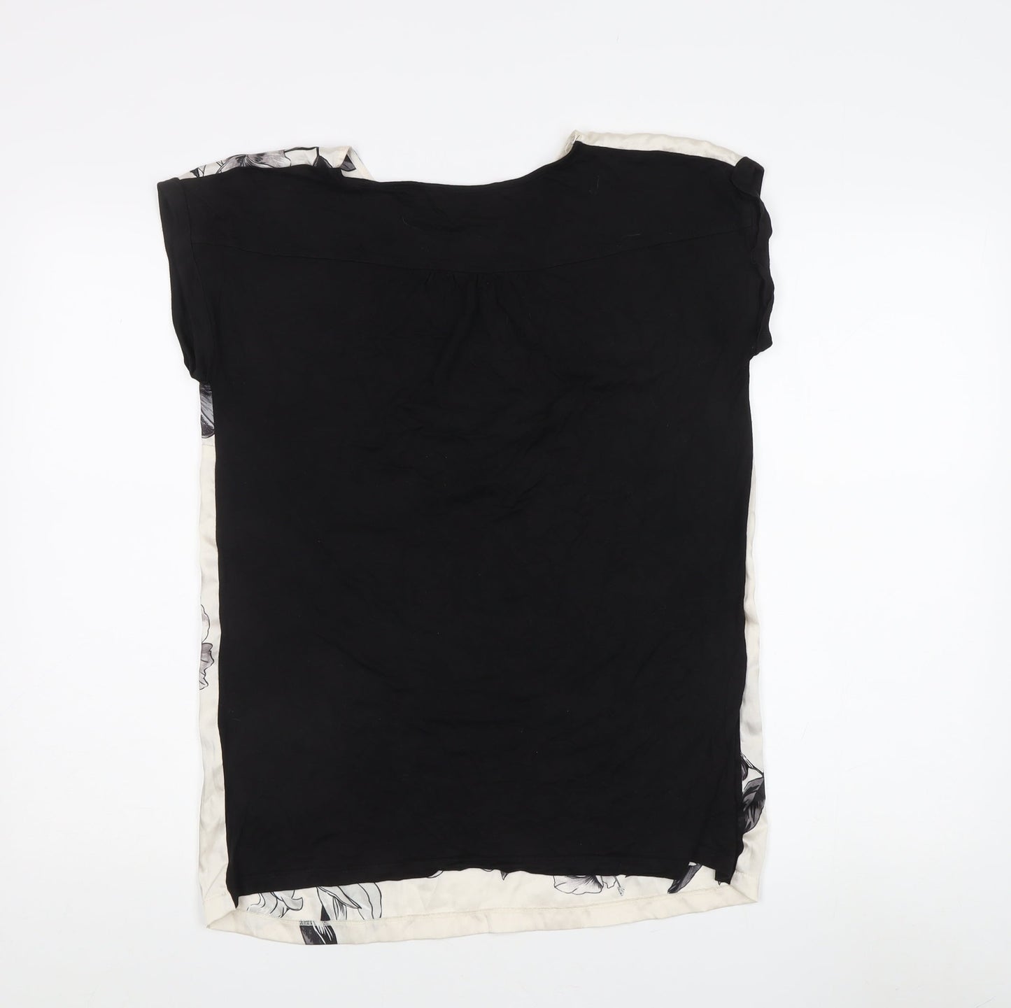 Womens UK Size 10 Daxon Black Tunic Blouse
