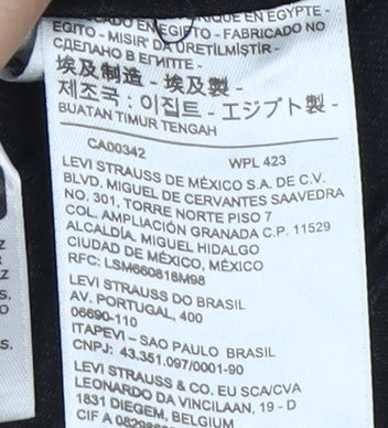 Levi's Black Slim Fit Denim Jeans for Men