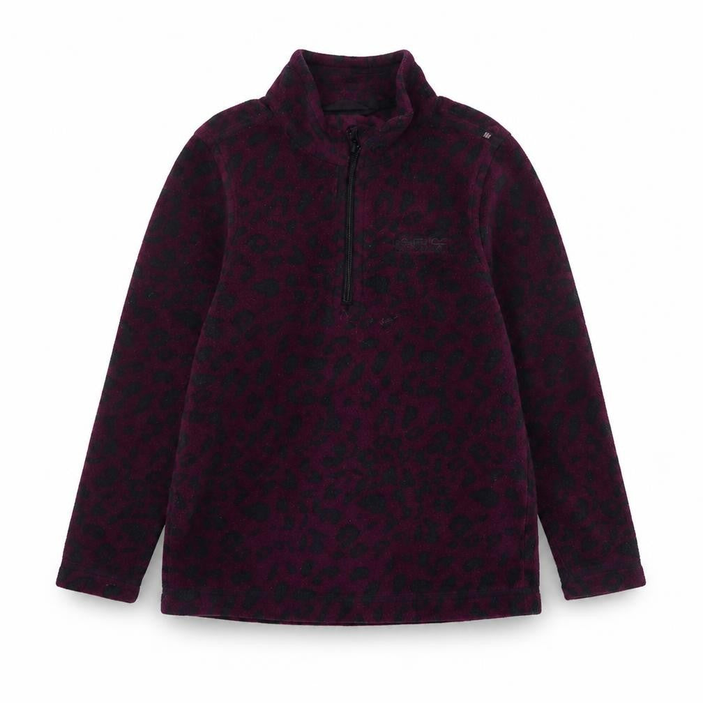 Front view of Regatta girls’ multicoloured 3-4 years animal print pullover