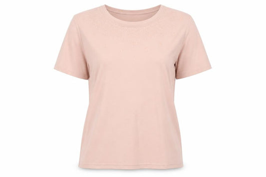 Honor Millburn Women's Pink Embroidered T-Shirt L