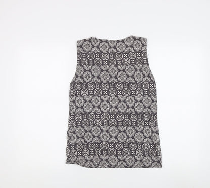 Womens UK Size 12 Laura Ashley Grey Basic Tank