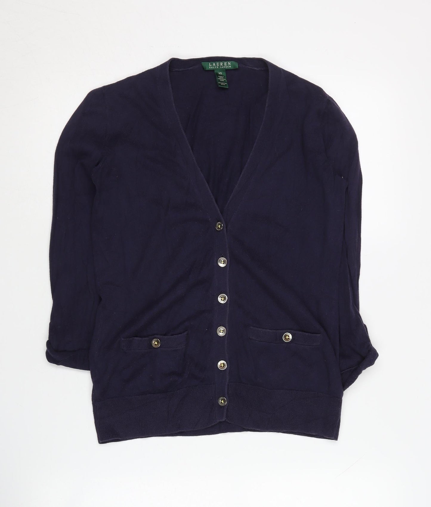 Lauren Ralph Lauren Women's Blue Cardigan, XS