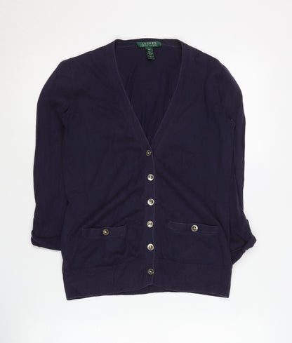 Lauren Ralph Lauren Women's Blue Cardigan, XS