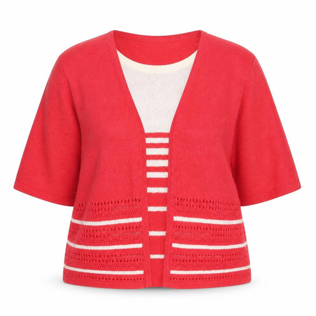 Womens UK Size L Honor Millburn Red Cardigan Jumper
