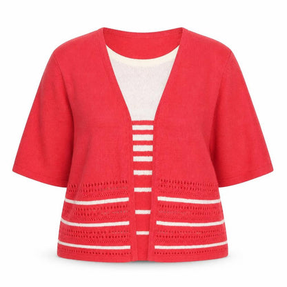 Womens UK Size L Honor Millburn Red Cardigan Jumper