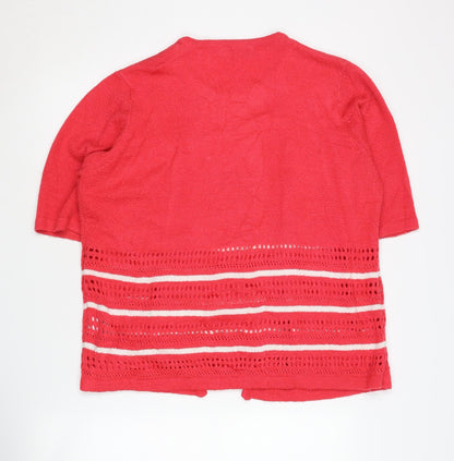 Womens UK Size L Honor Millburn Red Cardigan Jumper