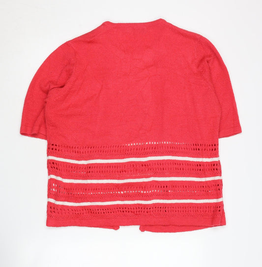Honor Millburn Women's Red Cardigan, L, Knit Jumper