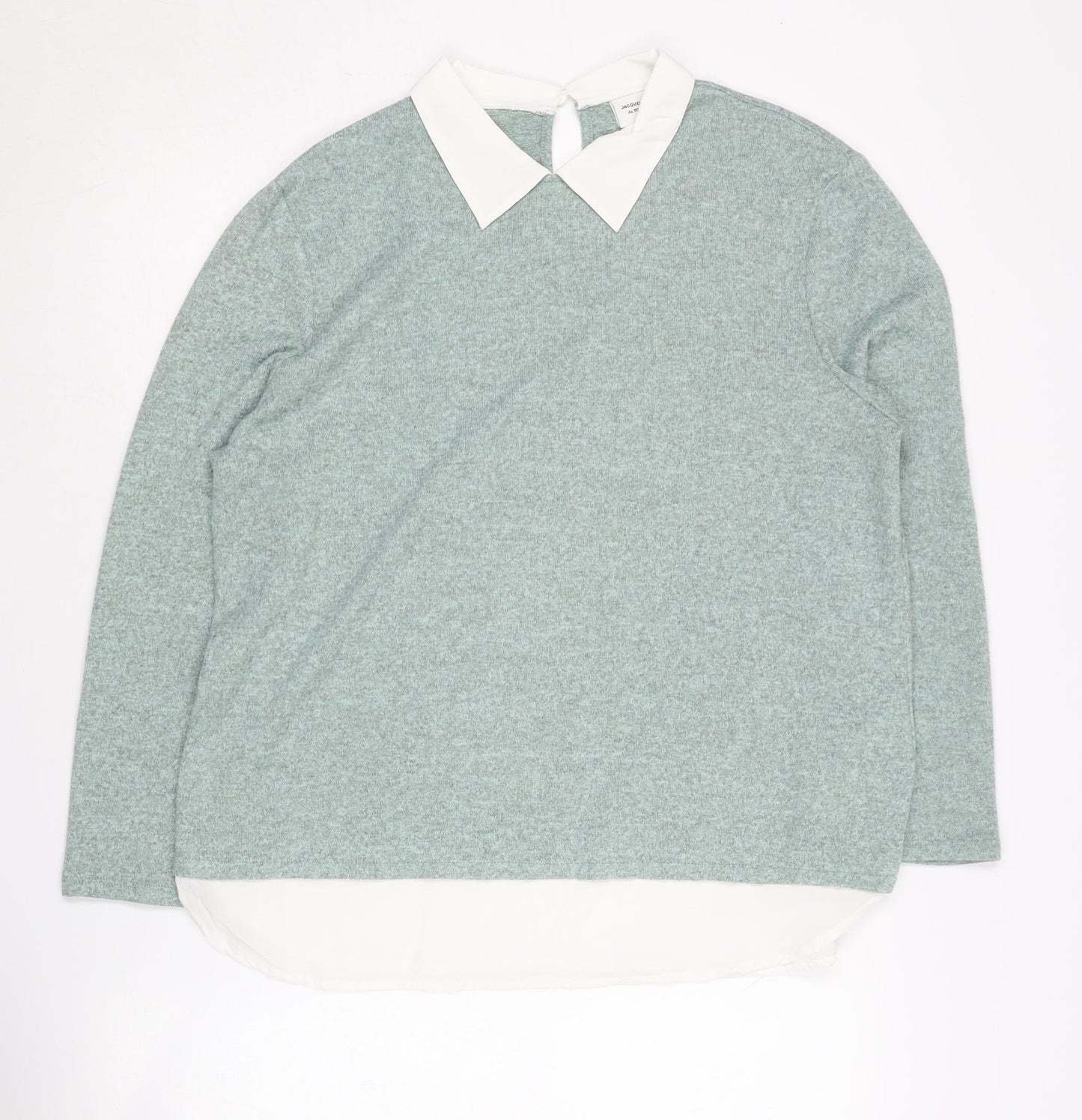 Womens UK Size L Jacqueline de Yong Green Pullover Jumper