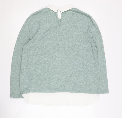 Womens UK Size L Jacqueline de Yong Green Pullover Jumper