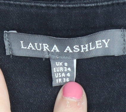 Laura Ashley Black Women Jegging Slim Jeans Size 8