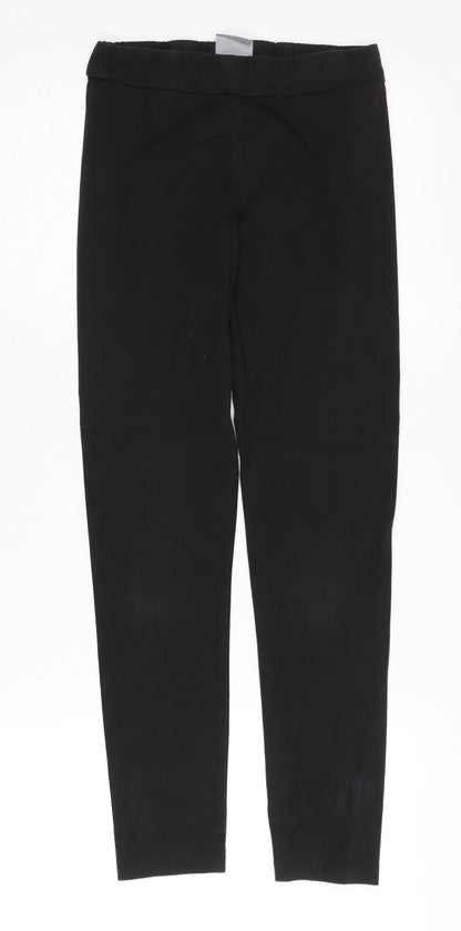 Puma Girls Black Leggings Size 11-12Y Activewear
