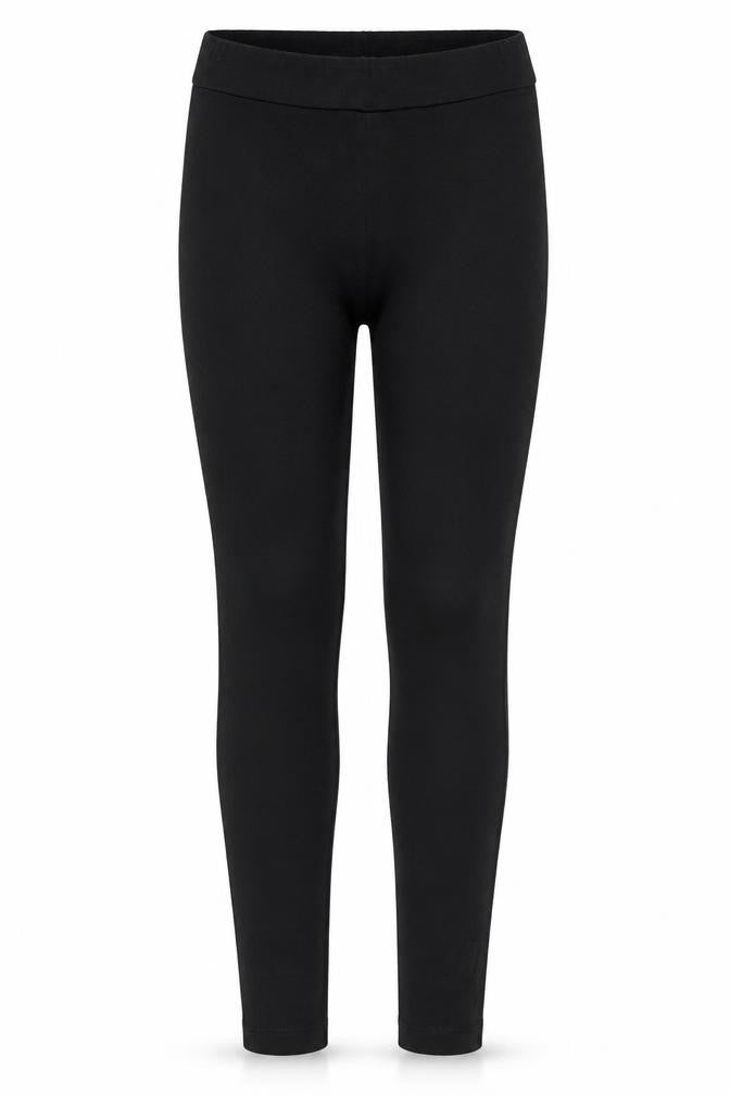Front view of Puma girls’ black leggings, size 11-12y activewear