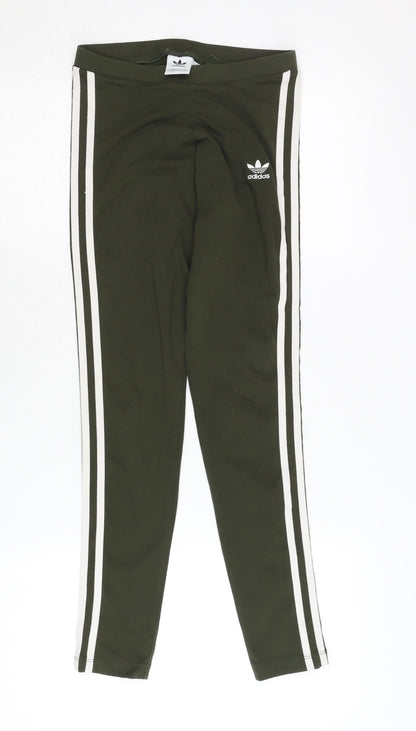 Adidas Women's Green XS Leggings for Gym & Running