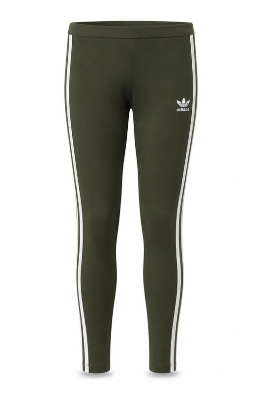 Front view of Adidas Women's Green XS Leggings for Gym & Running