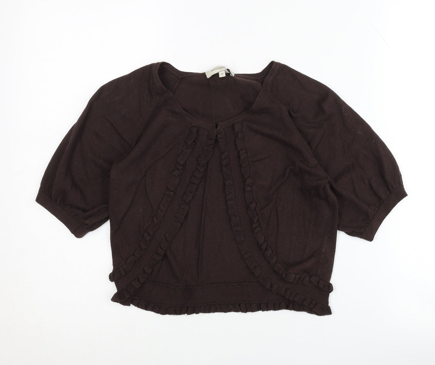 Rocha John Rocha Women's Brown Short Sleeve Jumper