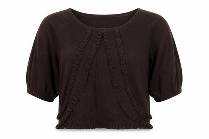 Rocha John Rocha Women's Brown Short Sleeve Jumper
