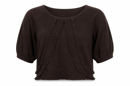 Rocha John Rocha Women's Brown Short Sleeve Jumper