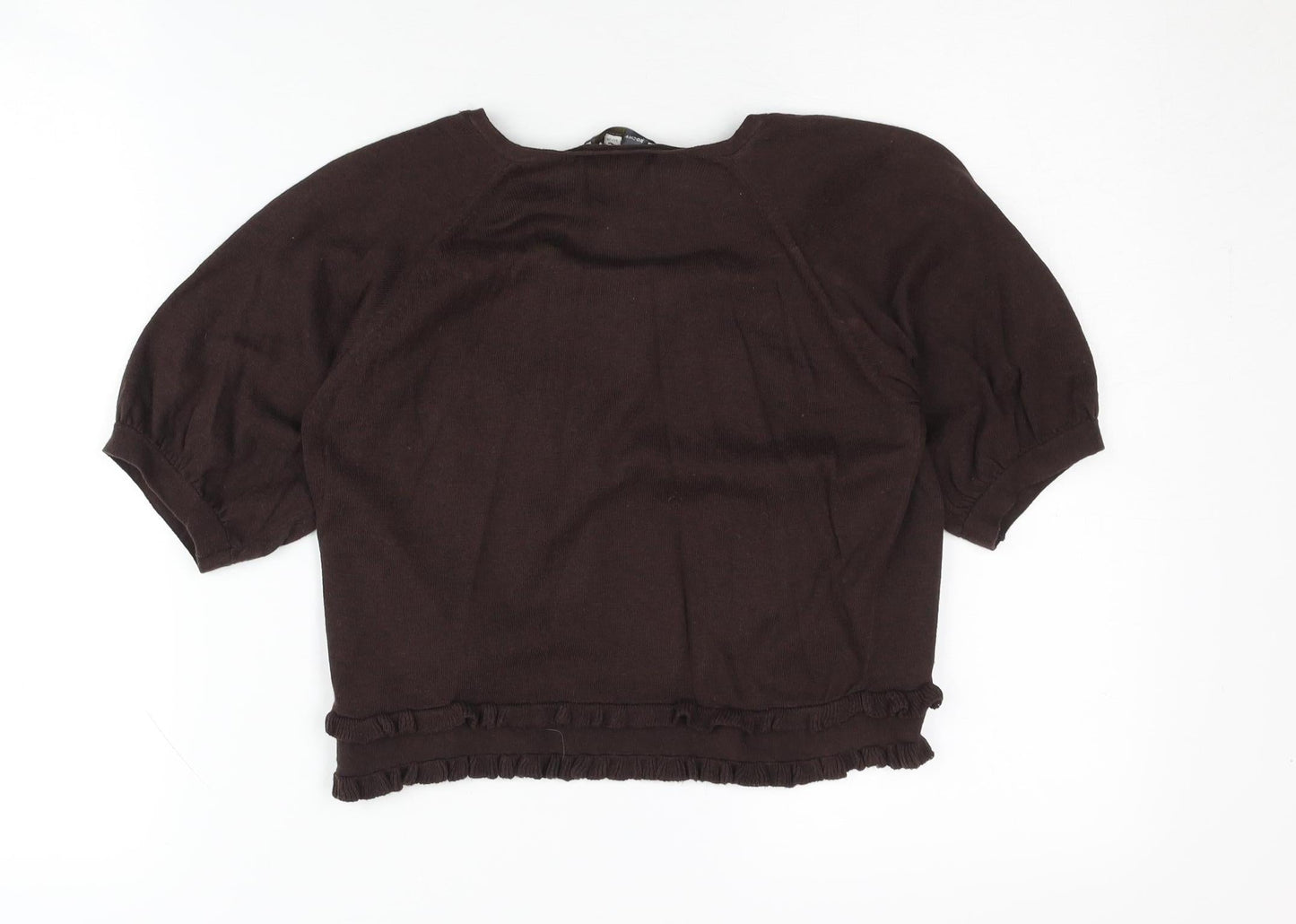 Rocha John Rocha Women's Brown Short Sleeve Jumper