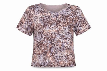 Womens UK Size 12 Viyella Multicoloured Basic T-Shirt