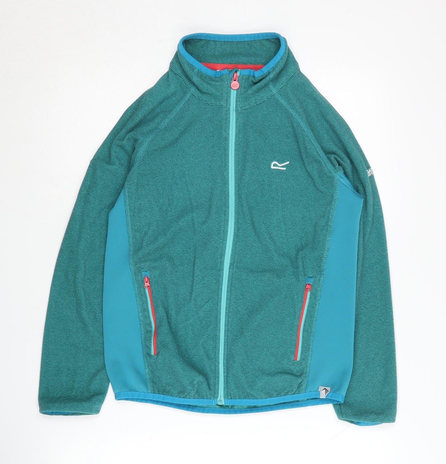Regatta Boys Green Track Jacket 12-13 Years - Lightweight Outdoor
