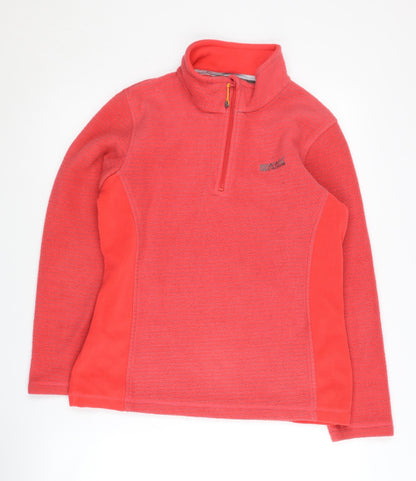 Regatta Women's Red 1/4 Zip Pullover Sweatshirt Size 10