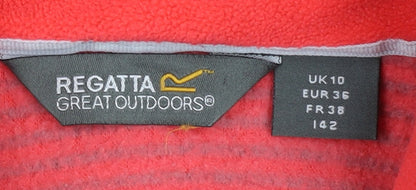 Regatta Women's Red 1/4 Zip Pullover Sweatshirt Size 10