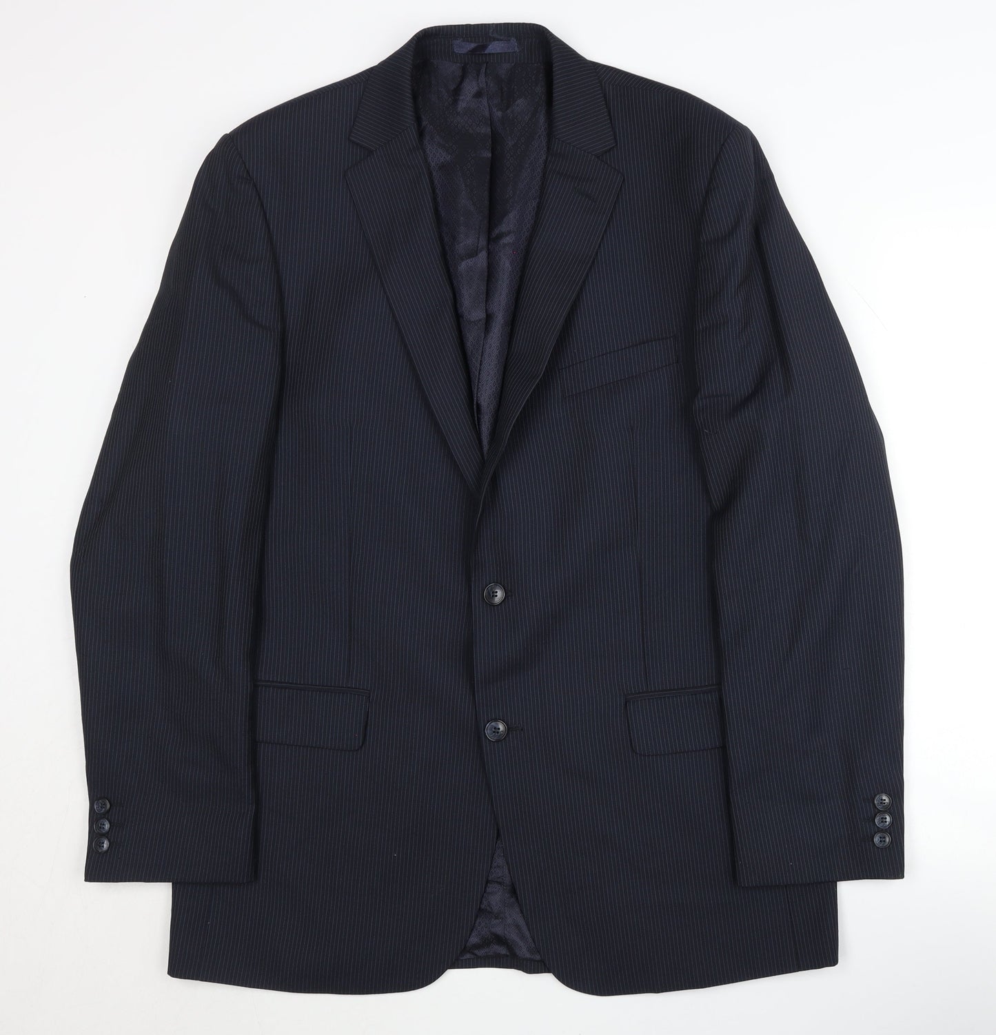 Pierre Cardin Men's Blue Blazer, Size 42, Striped